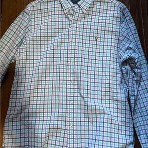 Polo Ralph Lauren Blue and Green Plaid Shirt